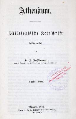 Bild Nr.3: 133-722 Frohschammer,J. (Hrsg.).: (Athenäum)
