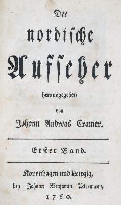 Bild Nr.1: 133-723 Aufseher, Der nordische,: (Literatur und illustrierte Bücher bis 19.Jahrhundert)