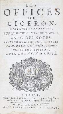 Bild Nr.1: 133-744 Cicero,M.T.: (Literatur und illustrierte Bücher bis 19.Jahrhundert)