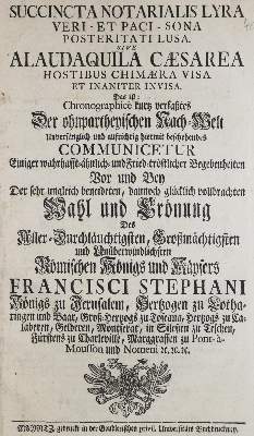 Bild Nr.1: 133-76 Franz I.: (Alte Drucke, Handschriften und Theologie)