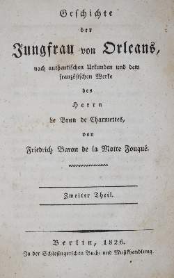 Bild Nr.2: 133-765 Foque, F. de la Motte.: (Literatur und illustrierte Bücher bis 19.Jahrhundert)