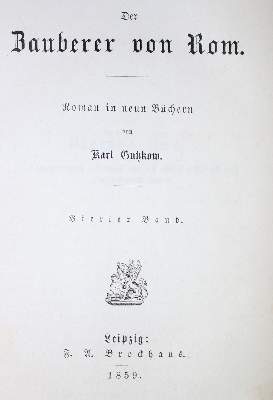 Bild Nr.1: 133-785 Gutzkow,K.: (Literatur und illustrierte Bücher bis 19.Jahrhundert)