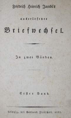 Bild Nr.1: 133-795 Jacobi,F.H.: (Literatur und illustrierte Bücher bis 19.Jahrhundert)