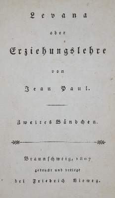 Bild Nr.2: 133-797 Jean Paul (d.i. J.P.F.Richter).: (Literatur und illustrierte Bücher bis 19.Jahrhundert)