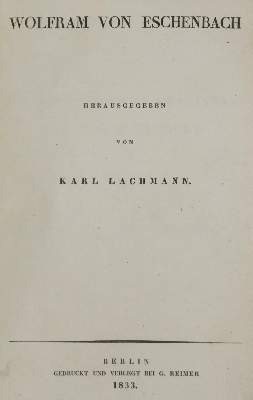 Bild Nr.1: 133-802 Lachmann,K.: (Literatur und illustrierte Bücher bis 19.Jahrhundert)