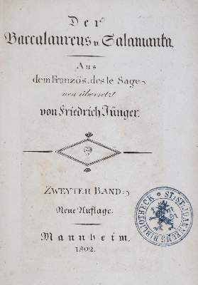 Bild Nr.3: 133-808 Lesage,A.R.: (Literatur und illustrierte Bücher bis 19.Jahrhundert)