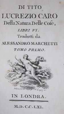 Bild Nr.1: 133-814 Lucretius,C.T.: (Literatur und illustrierte Bücher bis 19.Jahrhundert)