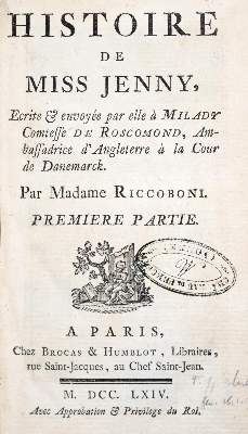 Bild Nr.2: 133-849 Riccoboni (d.i. M.J.Laboras de Mezieres).: (Literatur und illustrierte Bücher bis 19.Jahrhundert)