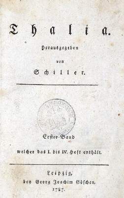 Bild Nr.1: 133-873 Schiller,(F.)v.: (Literatur und illustrierte Bücher bis 19.Jahrhundert)