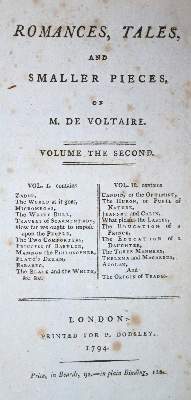 Bild Nr.1: 133-904 Voltaire,F.M.A.de.: (Literatur und illustrierte Bücher bis 19.Jahrhundert)