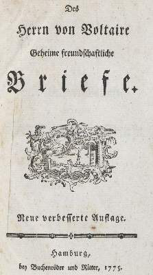 Bild Nr.1: 133-905 Voltaire,(F.M.Arouet de),: (Literatur und illustrierte Bücher bis 19.Jahrhundert)