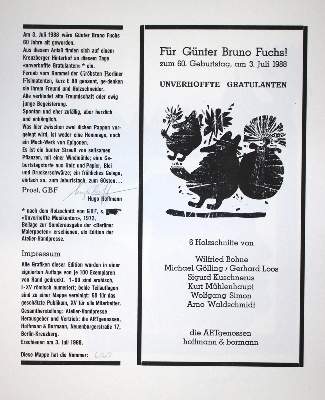 Bild Nr.2: 133-927 Atelier-Handpresse.: (Literatur und illustrierte Bücher 20.Jahrhundert - Alte Literatur in modernen Ausgaben)