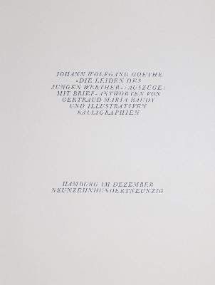 Bild Nr.1: 133-930 Baudy,G.: (Literatur und illustrierte Bücher 20.Jahrhundert - Alte Literatur in modernen Ausgaben)