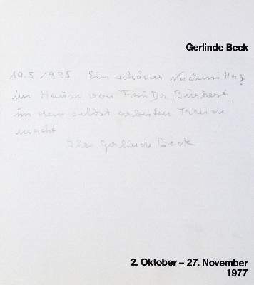 Bild Nr.10: 133-933 Beck, Gerline.: (Literatur und illustrierte Bücher 20.Jahrhundert - Alte Literatur in modernen Ausgaben)