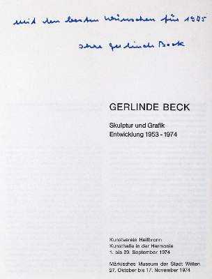 Bild Nr.6: 133-933 Beck, Gerline.: (Literatur und illustrierte Bücher 20.Jahrhundert - Alte Literatur in modernen Ausgaben)