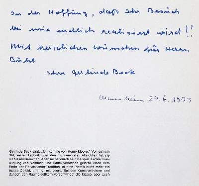 Bild Nr.8: 133-933 Beck, Gerline.: (Literatur und illustrierte Bücher 20.Jahrhundert - Alte Literatur in modernen Ausgaben)
