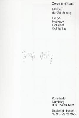 Bild Nr.1: 133-941 Zeichnung heute.: (Beuys)