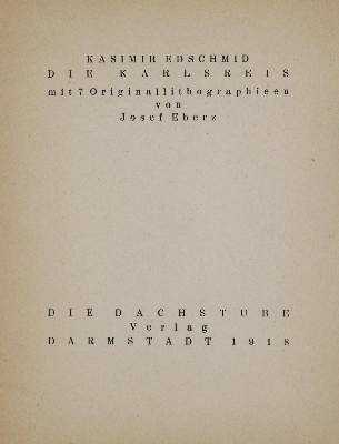 Bild Nr.3: 133-974 Edschmid,K. (d.i. E.Schmid).: (Eberz)
