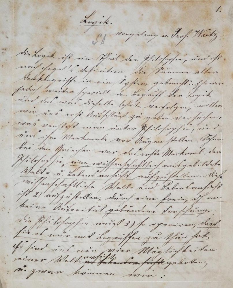 Große Abbildung Nr.1: 134-1002 Waitz,F.T.: (Handschriften)