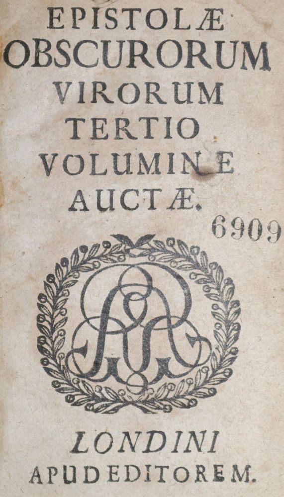 Große Abbildung Nr.1: 134-102 Dunkelmännerbriefe.: (Alte Drucke, Handschriften und Theologie)