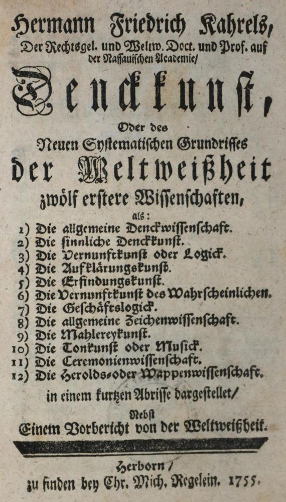 Große Abbildung Nr.1: 134-1022 Kahrel,H.F.: (Literatur und illustrierte Bücher bis 19.Jahrhundert)
