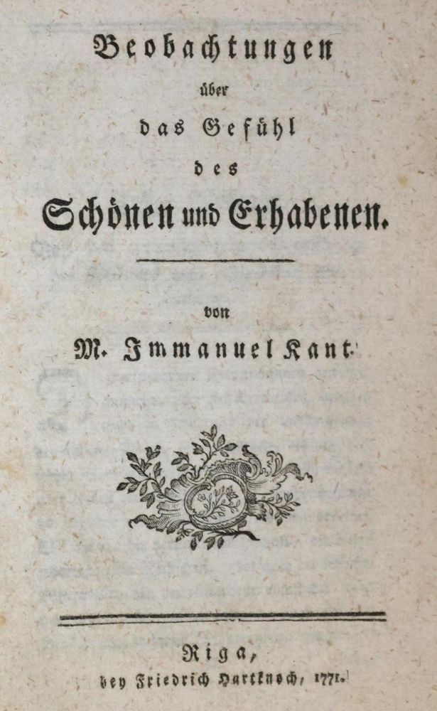 Große Abbildung Nr.1: 134-1023 Kant,I.: (Literatur und illustrierte Bücher bis 19.Jahrhundert)
