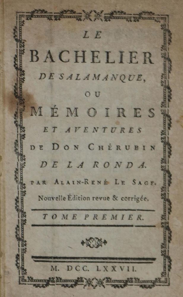 Große Abbildung Nr.1: 134-1037 Le Sage,A.R.: (Literatur und illustrierte Bücher bis 19.Jahrhundert)