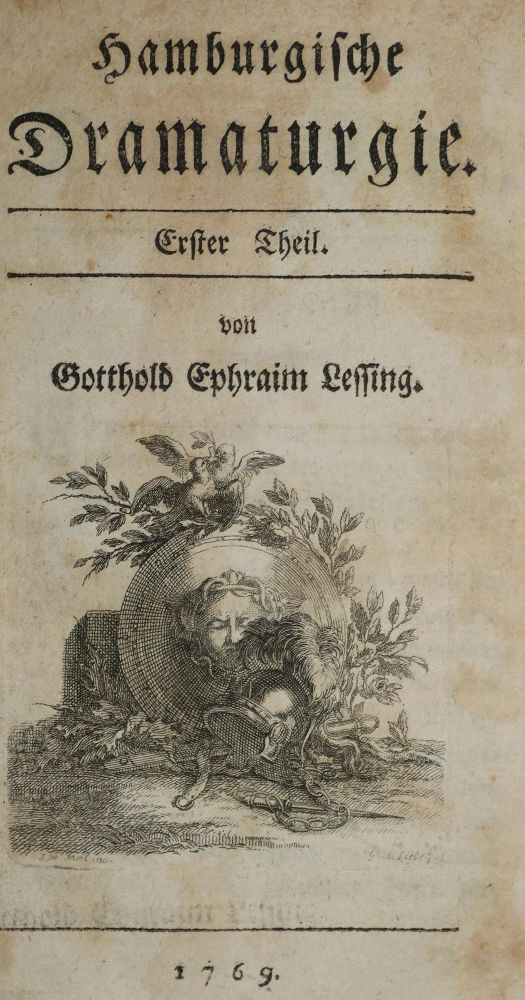 Große Abbildung Nr.1: 134-1038 Lessing,G.E.: (Literatur und illustrierte Bücher bis 19.Jahrhundert)