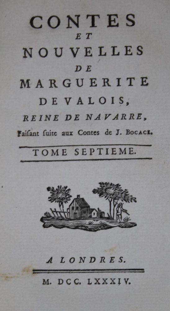 Große Abbildung Nr.1: 134-1047 Marguerite de Navarre.: (Literatur und illustrierte Bücher bis 19.Jahrhundert)