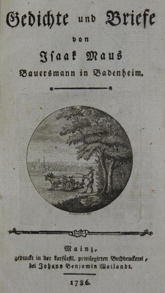Große Abbildung Nr.1: 134-1050 Maus,I.: (Literatur und illustrierte Bücher bis 19.Jahrhundert)
