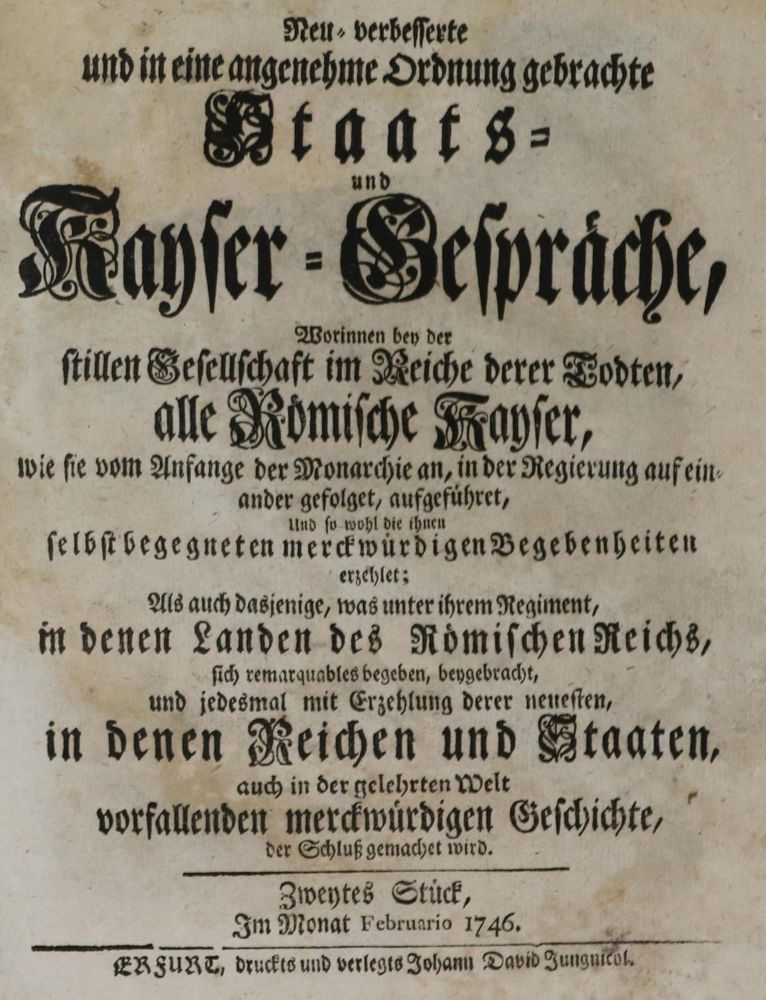 Große Abbildung Nr.1: 134-1065 Merckwürdige: (Literatur und illustrierte Bücher bis 19.Jahrhundert)