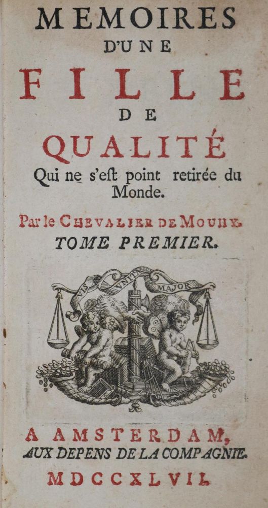 Große Abbildung Nr.1: 134-1069 Mouhy,(C.de Fieux)de.: (Literatur und illustrierte Bücher bis 19.Jahrhundert)