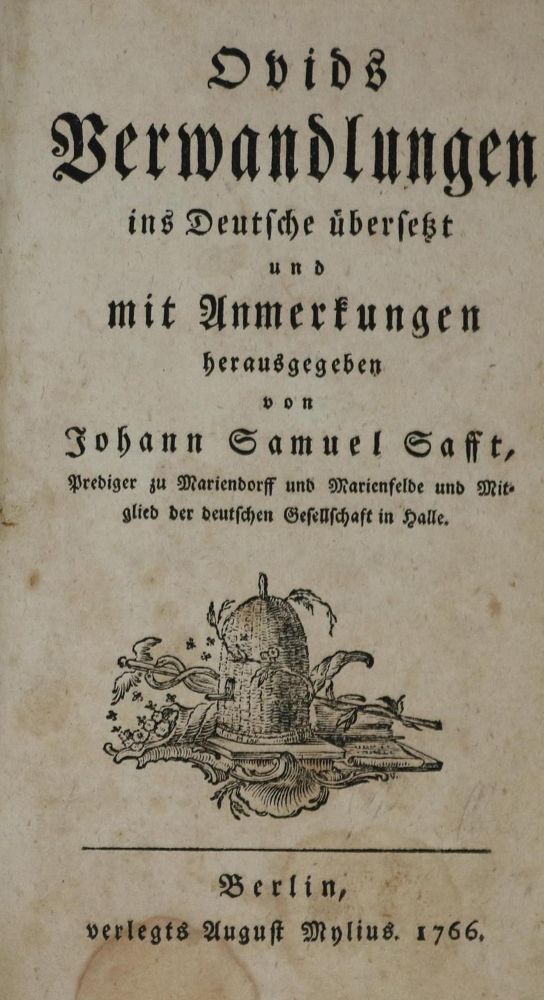 Große Abbildung Nr.1: 134-1074 Ovidius,N.P.: (Literatur und illustrierte Bücher bis 19.Jahrhundert)