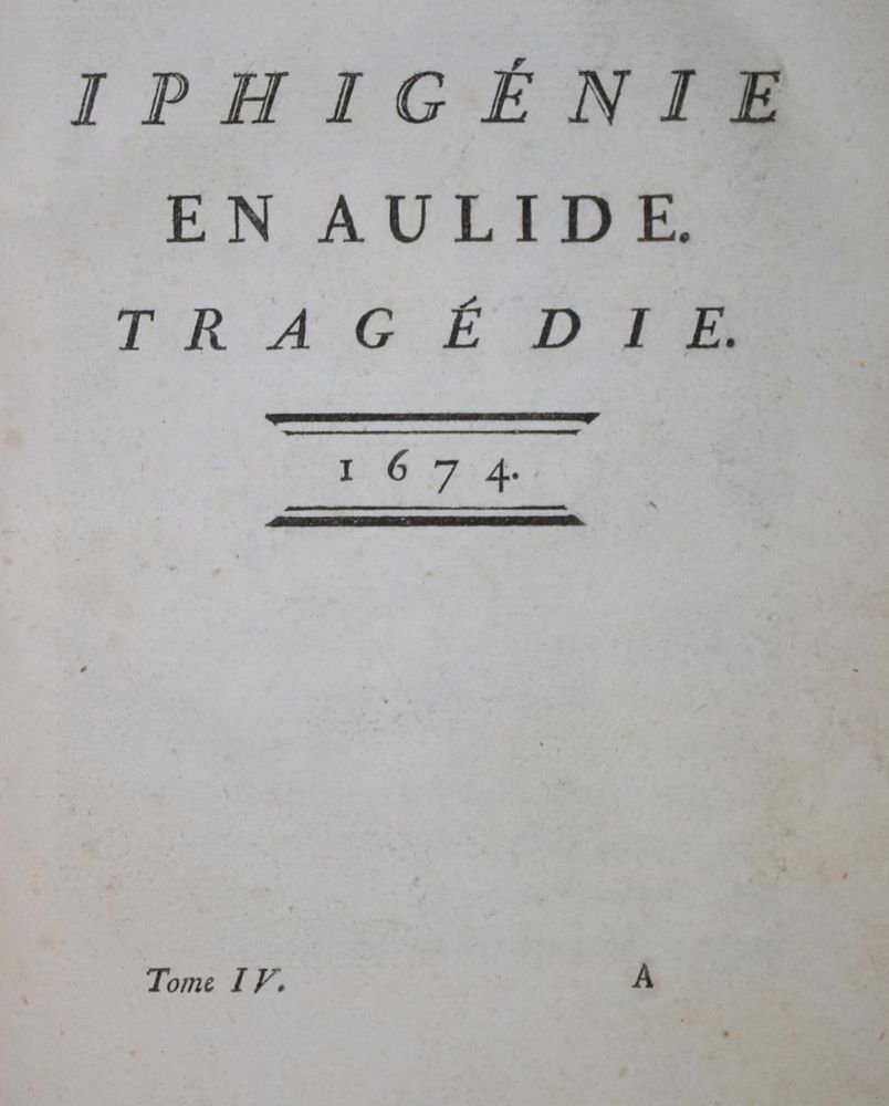 Große Abbildung Nr.2: 134-1082 Racine,J.: (Literatur und illustrierte Bücher bis 19.Jahrhundert)