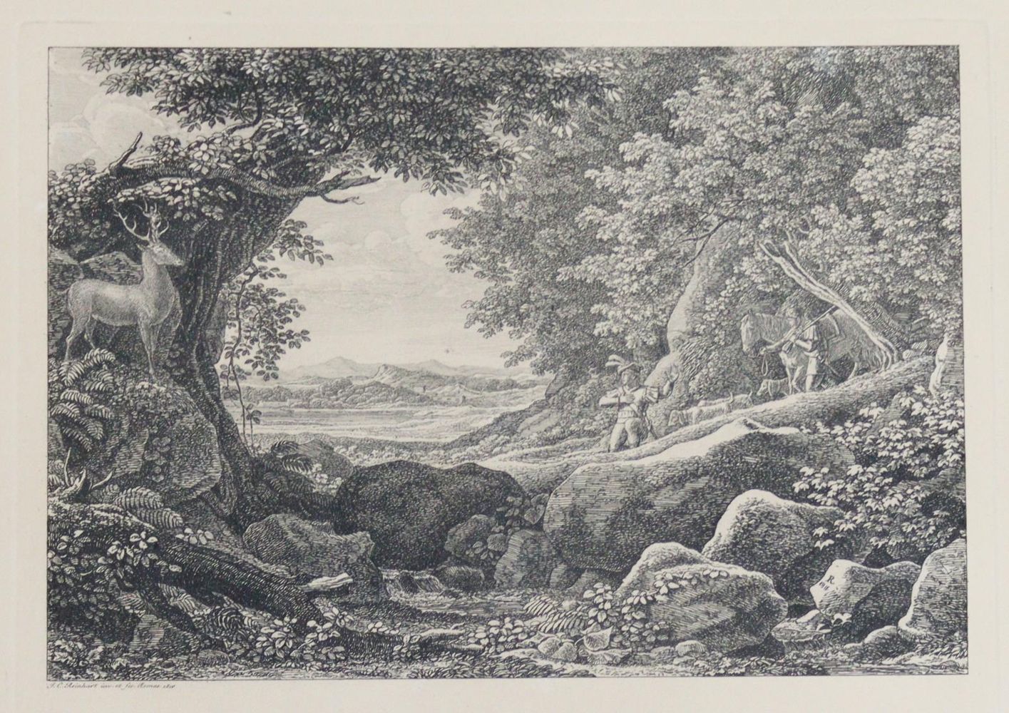 Große Abbildung Nr.6: 134-1087 Reinhart,J.C.: (Literatur und illustrierte Bücher bis 19.Jahrhundert)
