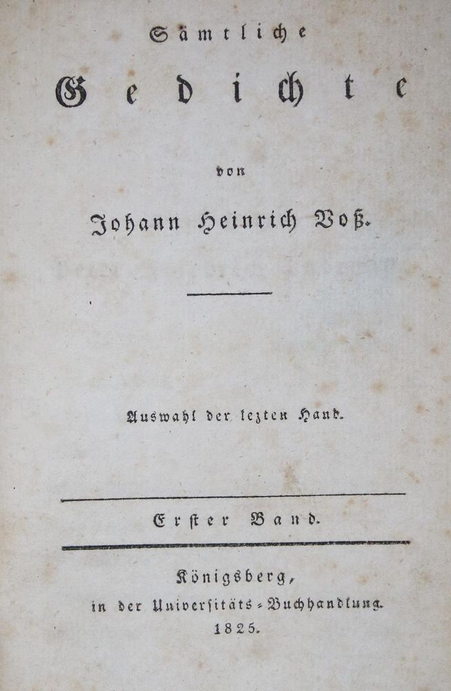Große Abbildung Nr.1: 134-1097 Sammlung: (Literatur und illustrierte Bücher bis 19.Jahrhundert)