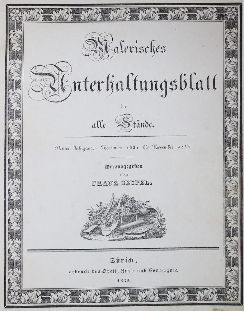 Große Abbildung Nr.1: 134-1116 Seypel,F. (Hrsg.).: (Literatur und illustrierte Bücher bis 19.Jahrhundert)
