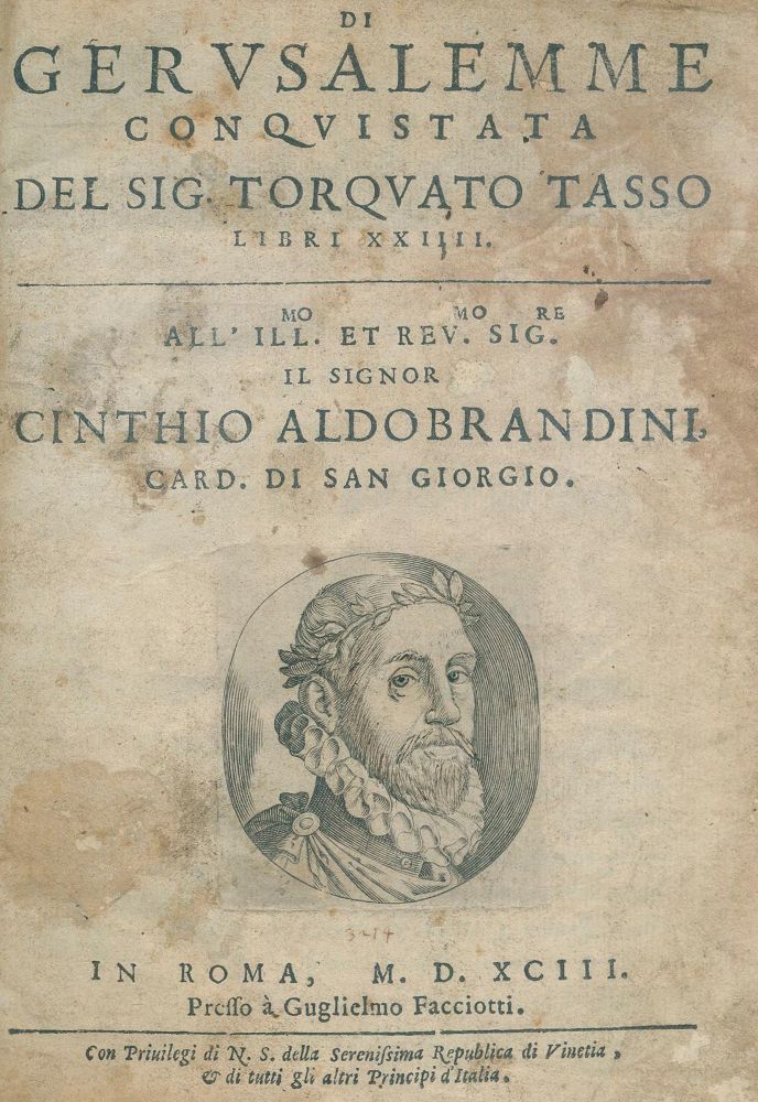 Große Abbildung Nr.1: 134-1120 Tasso,T.: (Literatur und illustrierte Bücher bis 19.Jahrhundert)