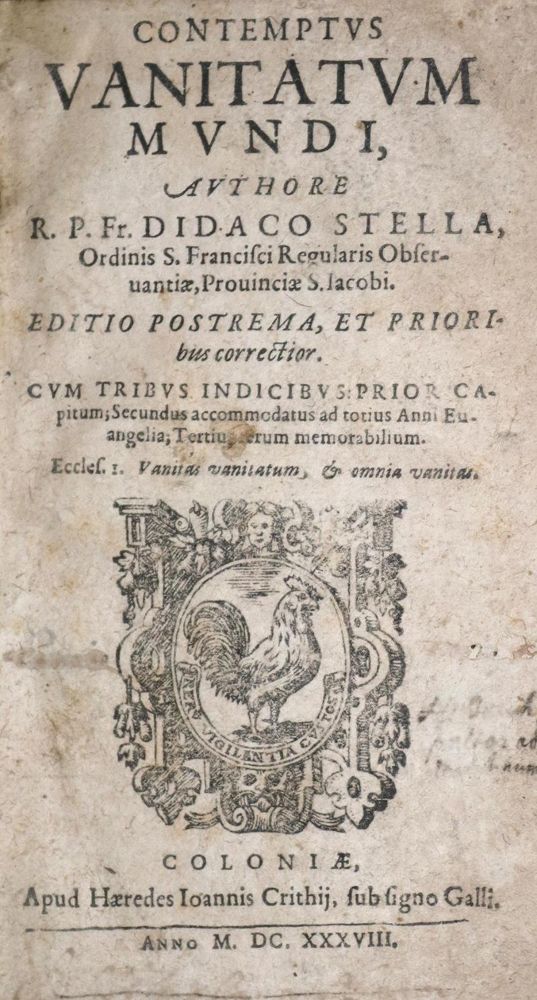 Große Abbildung Nr.1: 134-113 Estella,D.de.: (Alte Drucke, Handschriften und Theologie)