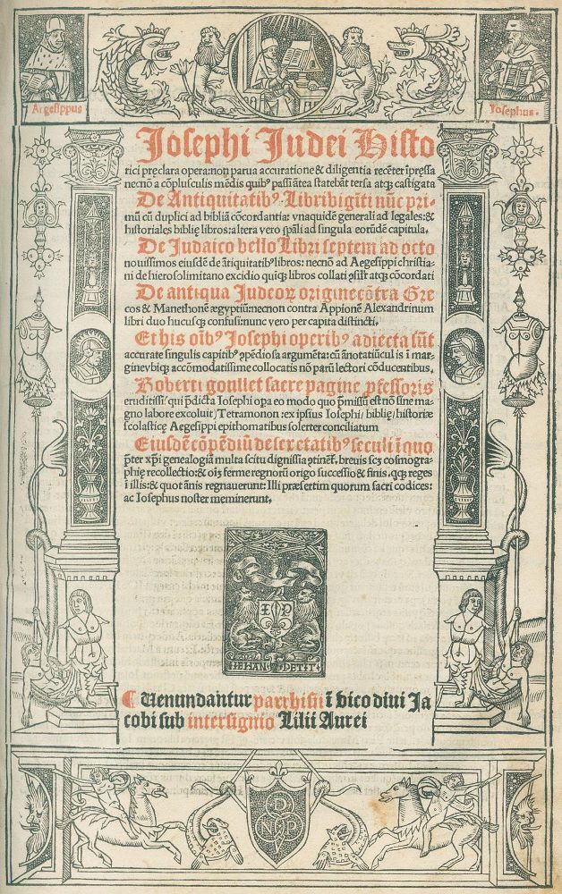 Große Abbildung Nr.1: 134-117 Flavius, Josephus.: (Alte Drucke, Handschriften und Theologie)