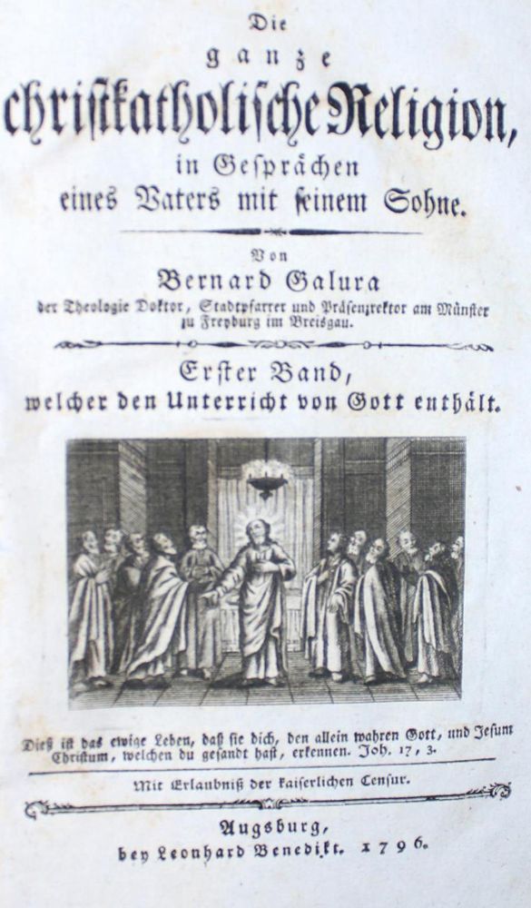 Große Abbildung Nr.1: 134-126 Galura,B.: (Alte Drucke, Handschriften und Theologie)