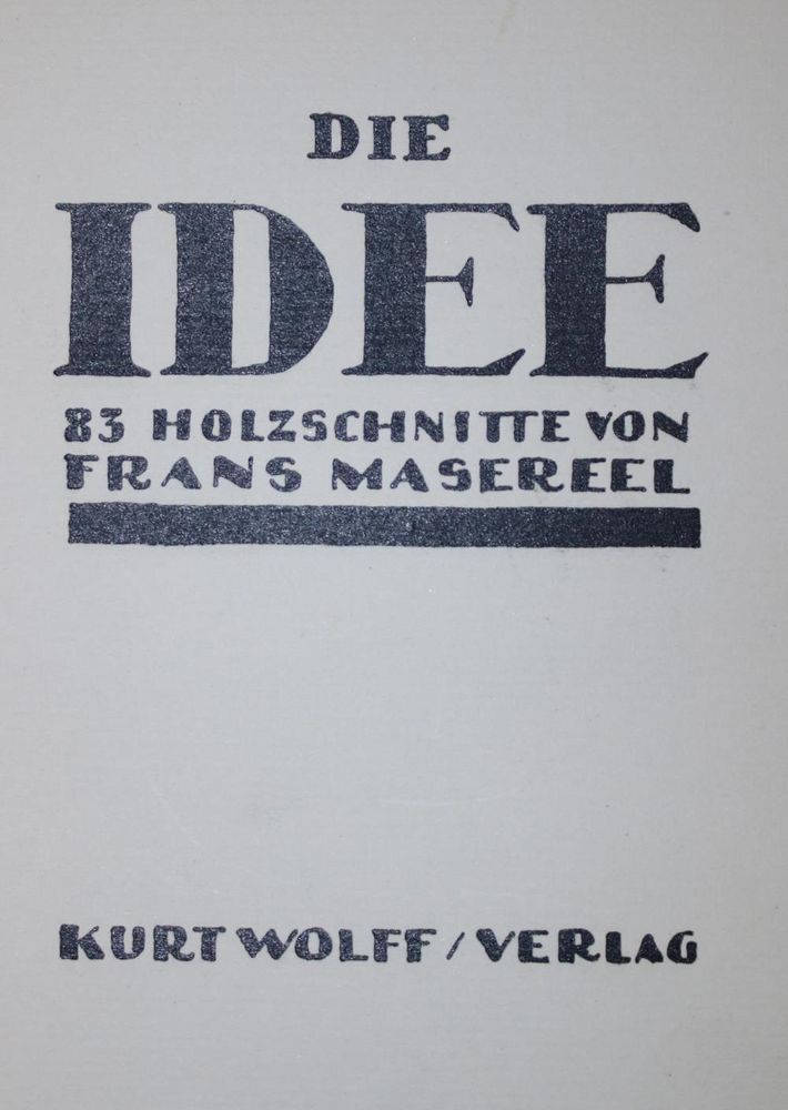 Große Abbildung Nr.1: 134-1287 Masereel,F.: (Literatur und illustrierte Bücher 20.Jahrhundert - Alte Literatur in modernen Ausgaben)