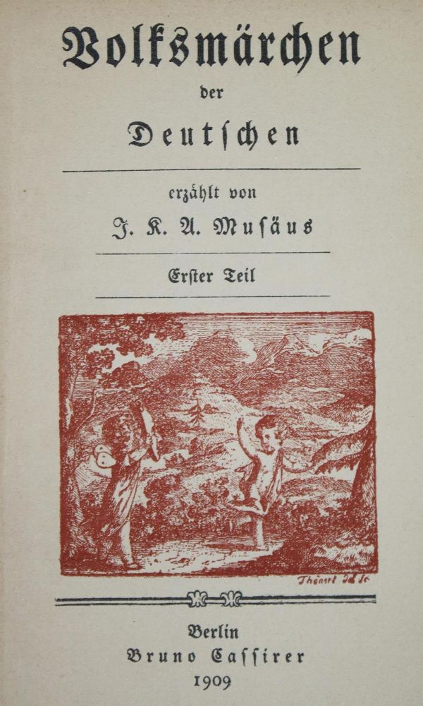 Große Abbildung Nr.1: 134-1297 Musäus,J.K.A.: (Literatur und illustrierte Bücher 20.Jahrhundert - Alte Literatur in modernen Ausgaben)