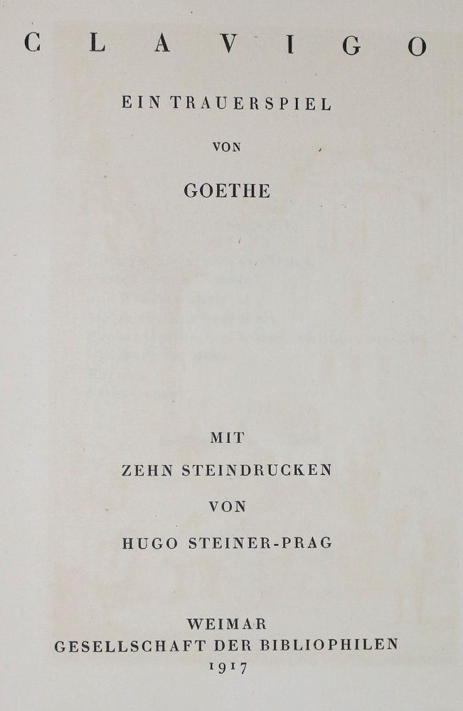 Große Abbildung Nr.2: 134-1346 Goethe,J.W.v.: (Steiner-Prag)
