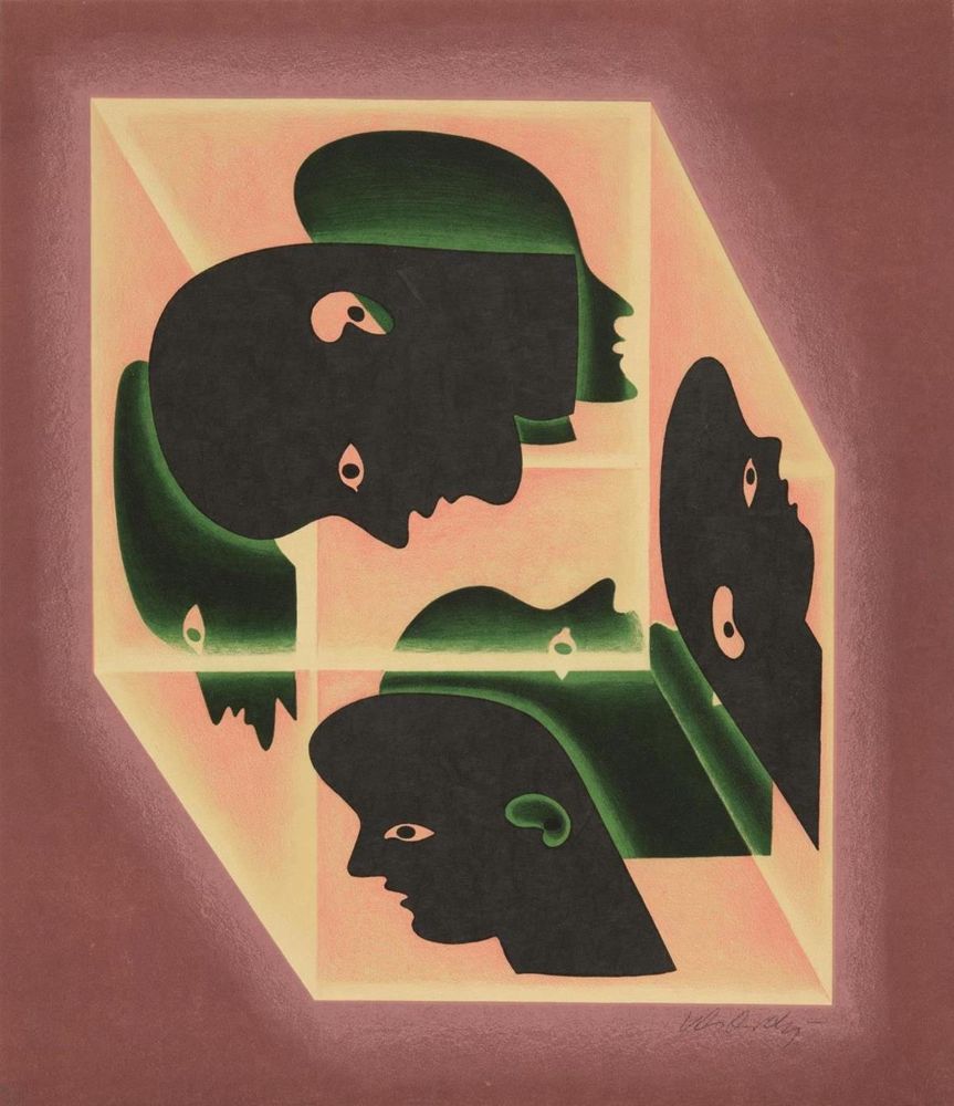 Große Abbildung Nr.22: 134-1353 Descartes,R.: (Vasarely)