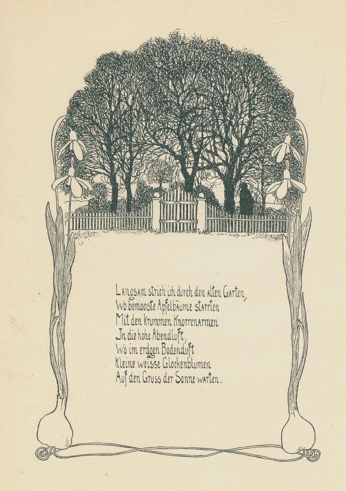 Große Abbildung Nr.1: 134-1357 Vogeler,H.: (Literatur und illustrierte Bücher 20.Jahrhundert - Alte Literatur in modernen Ausgaben)