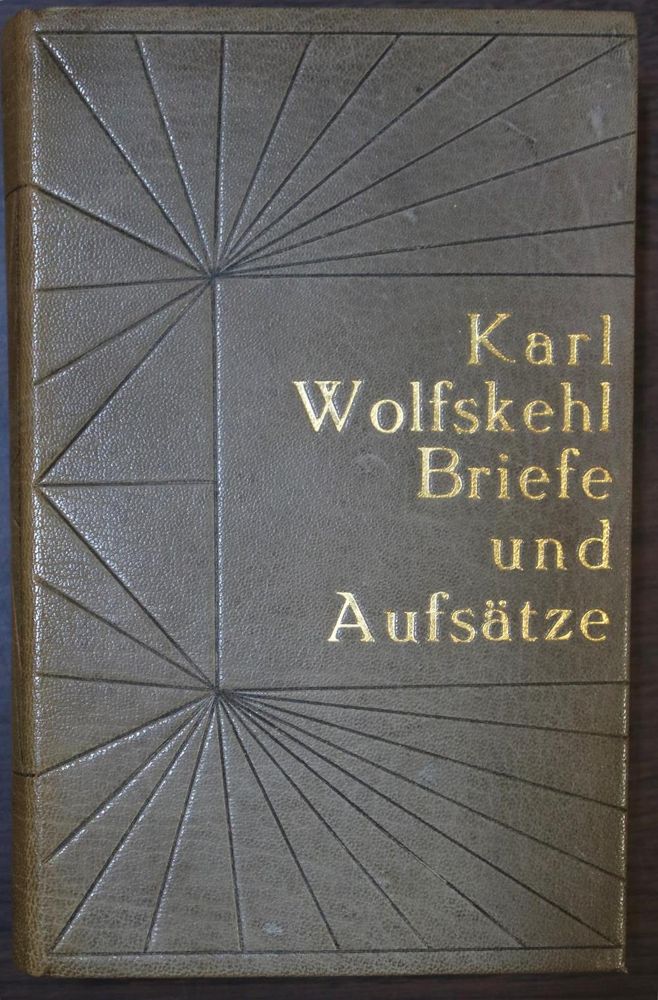 Große Abbildung Nr.1: 134-1365 Wolfskehl,K.: (Literatur und illustrierte Bücher 20.Jahrhundert - Alte Literatur in modernen Ausgaben)