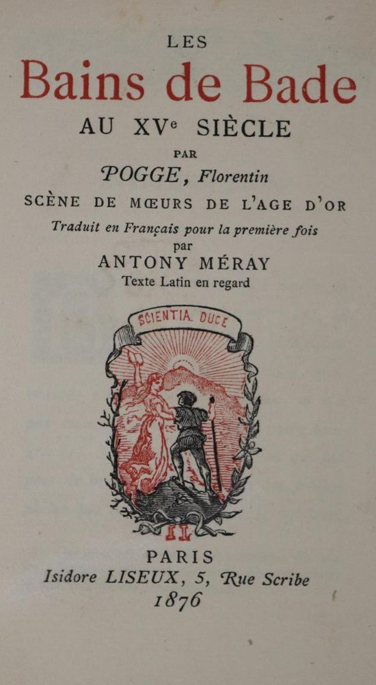 Große Abbildung Nr.1: 134-1399 Poggio Bracciolini,G.F.: (Medizin, Balneologie)