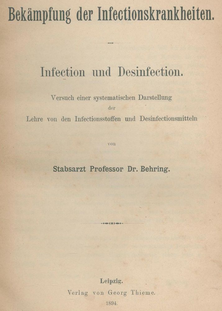 Große Abbildung Nr.1: 134-1403 Behring,(E.v.): (Medizin)