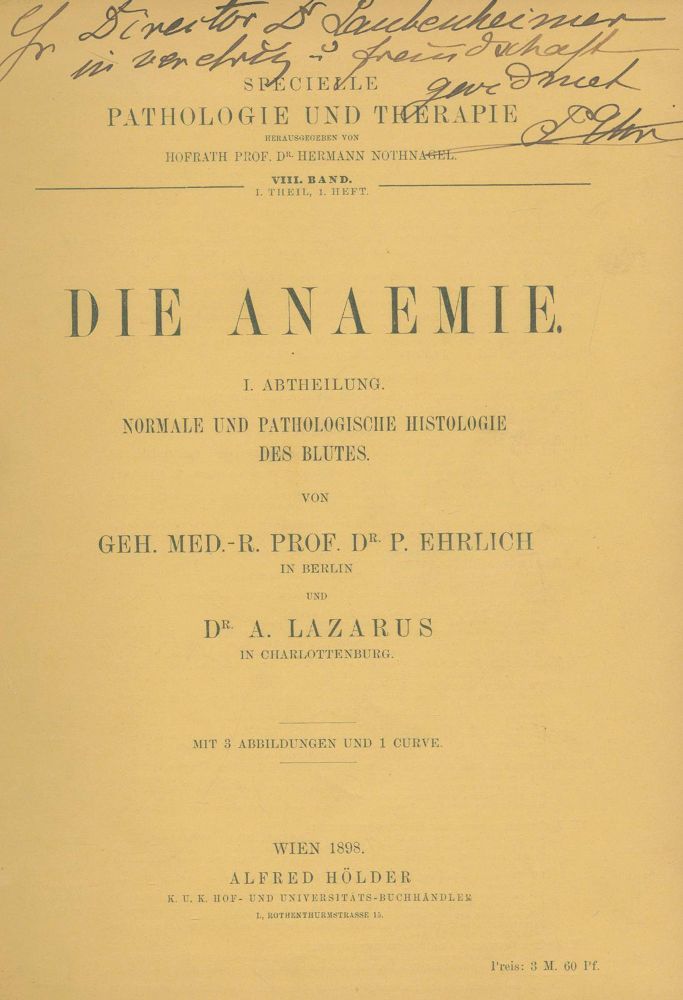 Große Abbildung Nr.1: 134-1411 Ehrlich,P. u. A.Lazarus.: (Medizin)